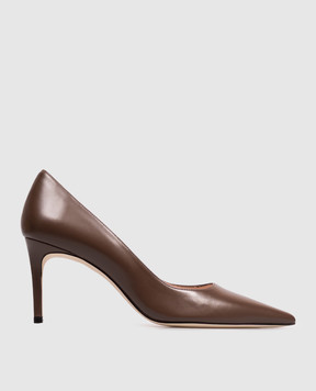 Stuart Weitzman Коричневі шкіряні туфлі STUART POWER SK328
