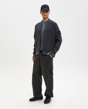 Stone Island Сірі штани карго з патчем логотипа L1S153100043S0003