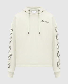 Off-White Зеленые худи с принтом логотипа 44MBB12MS26F006