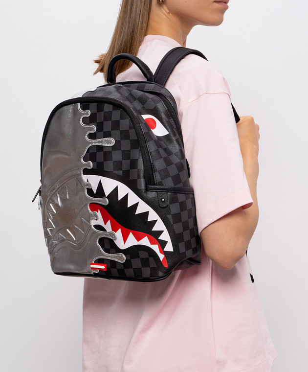 Sprayground Детский черный рюкзак CHROME SPECTRE SAVAGE 910B8922NSZ изображение 2