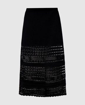 Simkhai Чорна спідниця міді Westly Open Stitch 3263046K