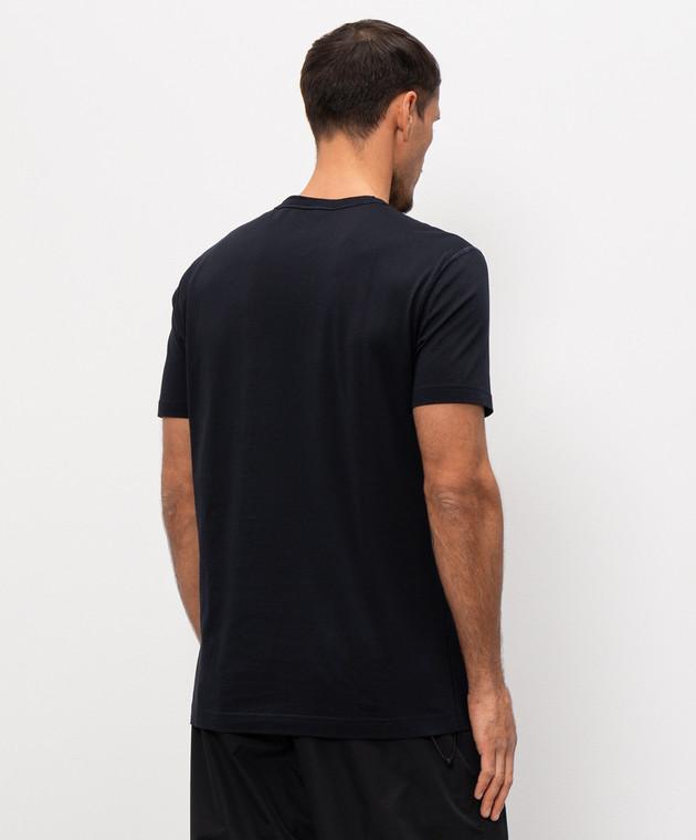 Dolce&Gabbana Синя футболка з патчем логотипа G8PT1TG7P1B зображення 3