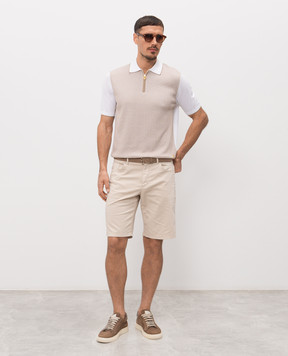 Stefano Ricci Поло з шовком у візерунок K212036P31F26192