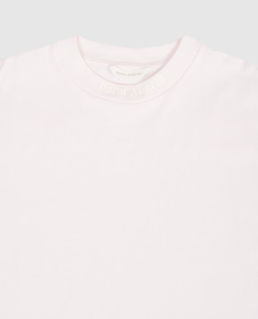 Palm Angels Дитяча рожева футболка з принтом логотипа PGAA001S26JER001