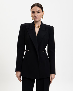 Gabriela Hearst Черный жакет Epona из шерсти 3265078W111