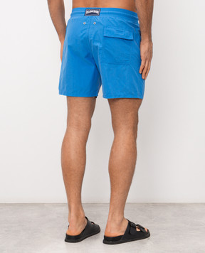 Vilebrequin Голубые шорты для плавания с вышивкой Bubble Turtles MOOED111