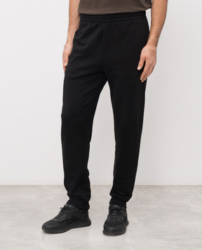 Moncler Черные джогера с логотипом L10918H0000289AZY