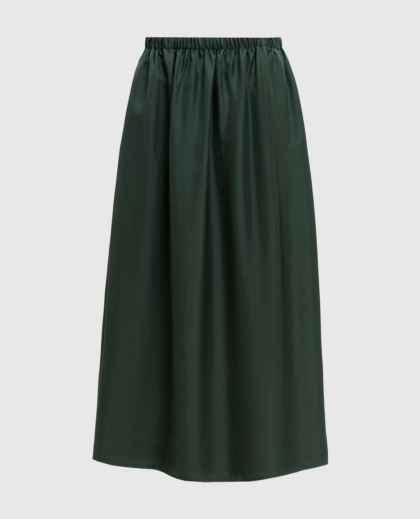 Зелена спідниця Roma із шовку