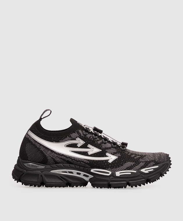 Off-White Чорні кросівки Be Right Back у візерунок OF06207001