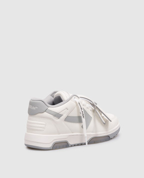 Off-White Білі шкіряні кросівки Out Of Office з логотипом OWIA259C99LEA018