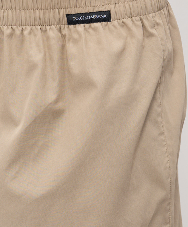 Dolce&Gabbana Бежеві труси-боксери вільного крою M3A12TON0ED зображення 4