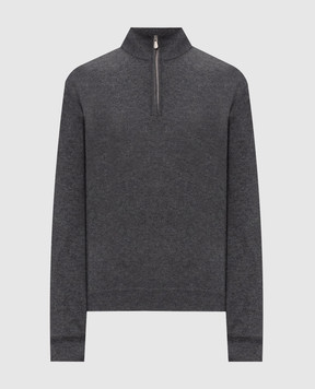 Brunello Cucinelli Джемпер серого цвета из кашемира M2200124