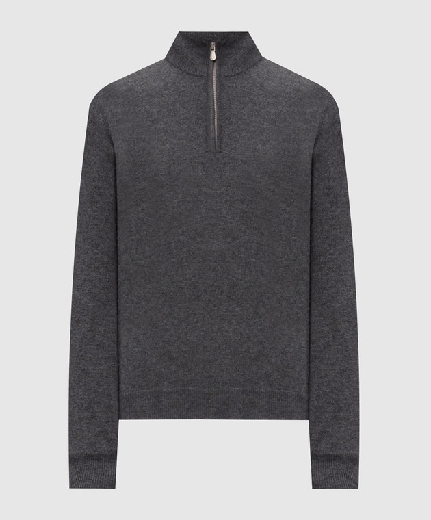 Brunello Cucinelli Джемпер серого цвета из кашемира M2200124