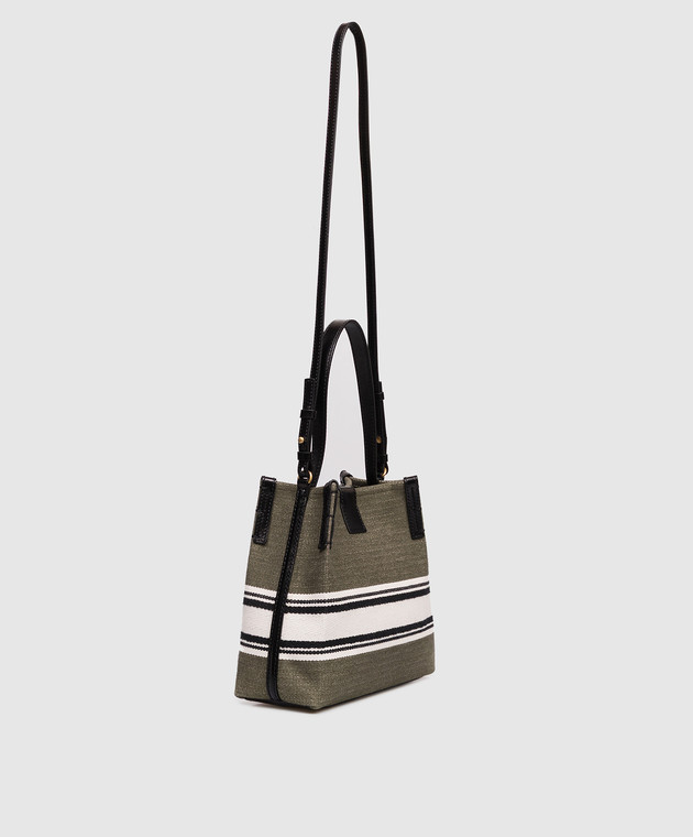 Balmain Сумка Release Bucket цвета хаки GN0CA032TJBR изображение 3