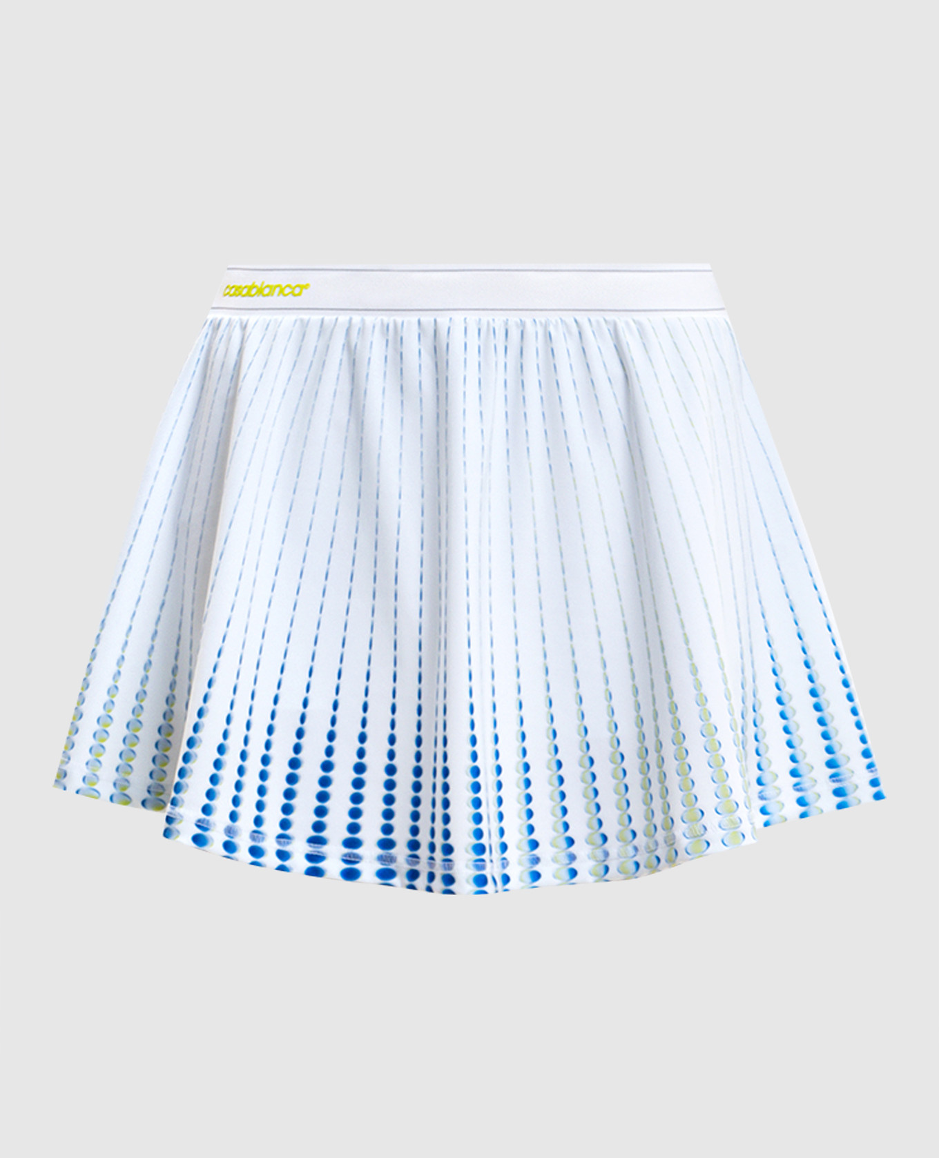 Белая юбка-шорты мини Dots с логотипом