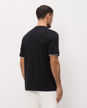 Brunello Cucinelli Черная футболка прямого кроя M0B137427