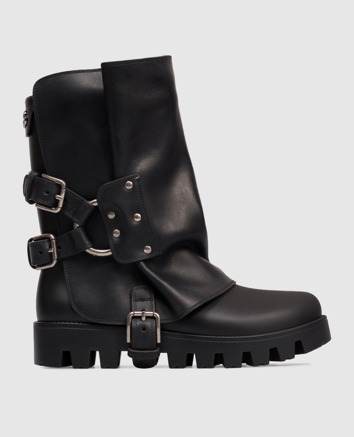 

Черные ботинки с логотипом, Черный, Ботинки