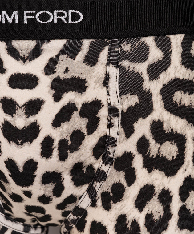 Tom Ford Бежевые трусы-боксеры в леопардовый принт T4LC31720 изображение 3