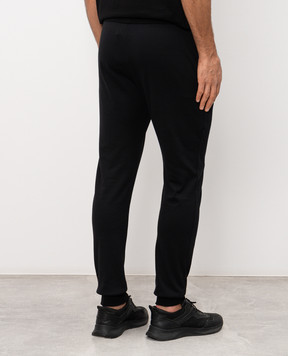 Kiton Чорні джогери із шовком UMK0869