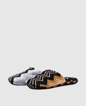Missoni Home Махрові домашні капці Giacomo у візерунок 1D3OG00005