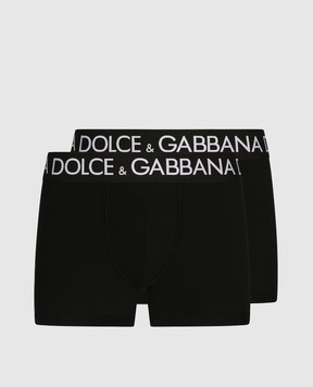 Dolce&Gabbana Набір чорних трусів-боксерів M9D70JONN97