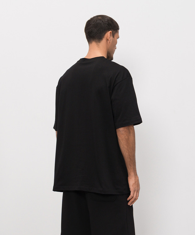 Comme des Fuckdown Черная футболка с принтом FMS6CFABM01975 изображение 4