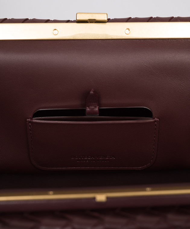 Bottega Veneta Бордовая кожаная сумка The 1998 868128V5KD0 изображение 5