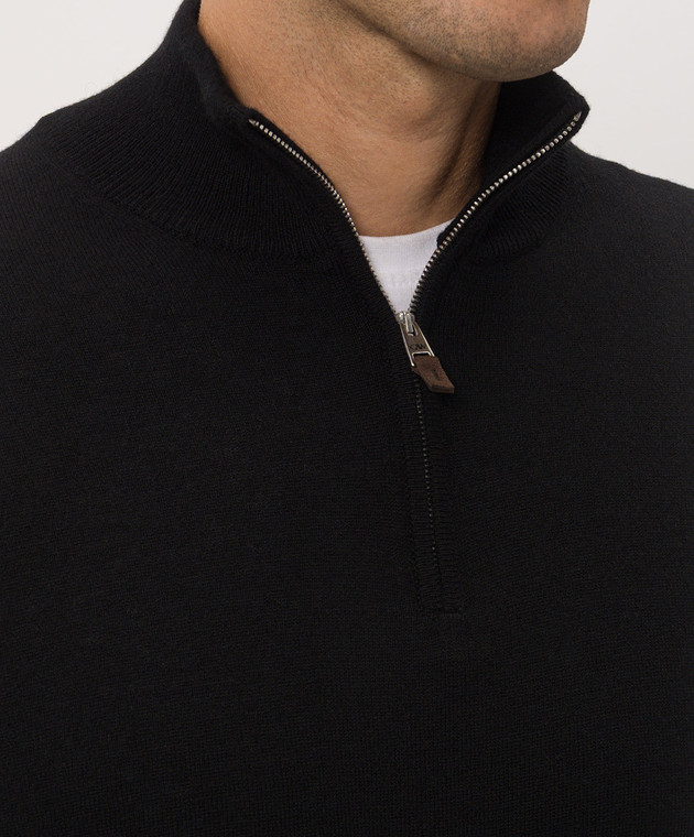 Cashmere&Whiskey Чорний джемпер з кашеміру MU866A1312525R зображення 5