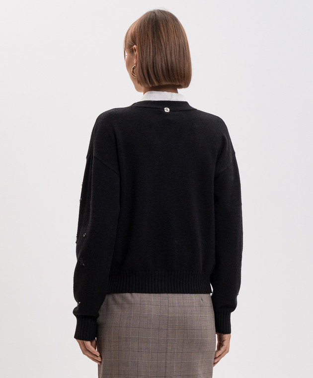 Twinset Черный кардиган с шерстью 262AP3180 изображение 4