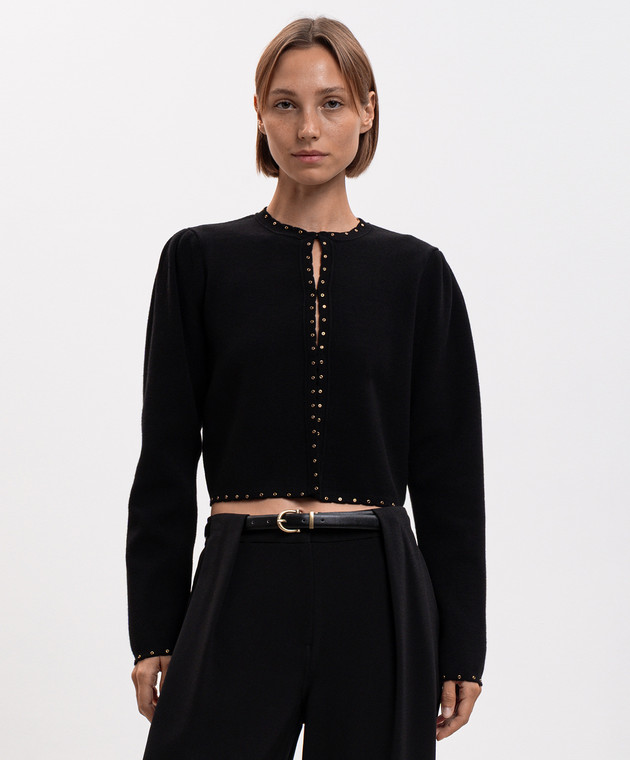Twinset Черный кардиган 262TP3090 изображение 3