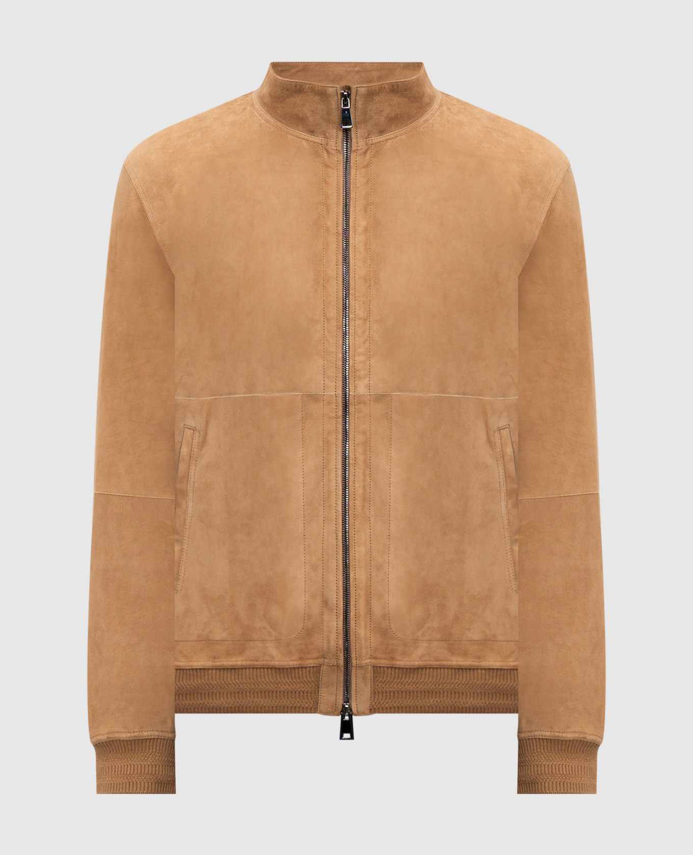 Коричневая замшевая куртка