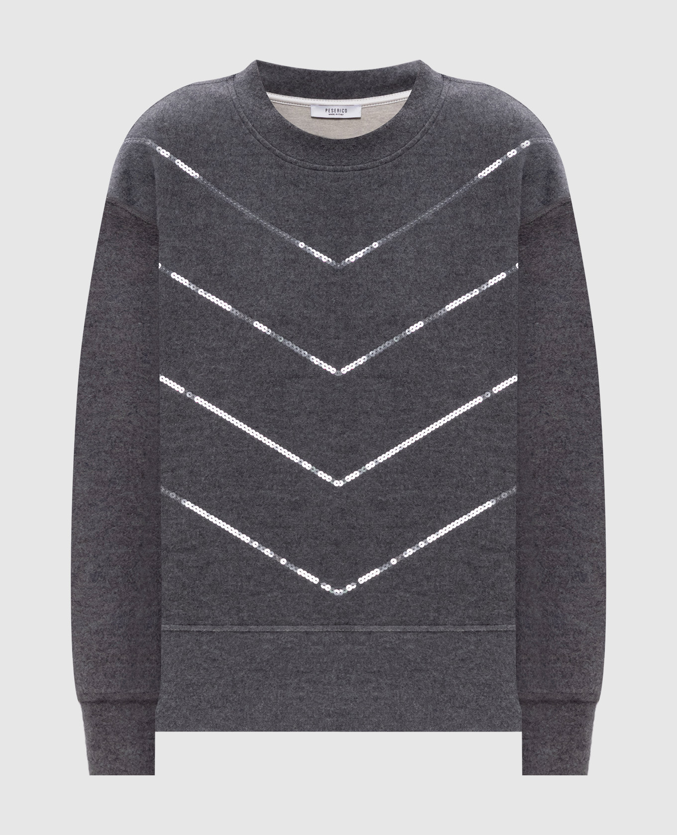 

Серый свитшот с пайетками, Свитшоты