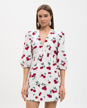 Twinset Біла сукня міні в принт 261TT2592