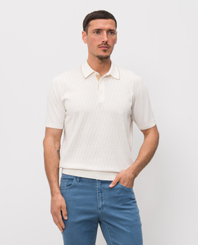 Castangia dal 1850 Поло кольору айворі у візерунок Q811839HSWS26