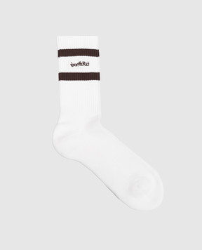 Sporty & Rich Белые носки с вышивкой логотипа AC02683300WH11m