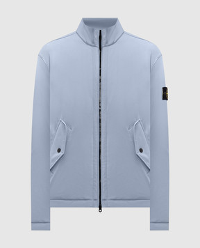 Stone Island Блакитна куртка з патчем логотипа L1S154100022S0A22