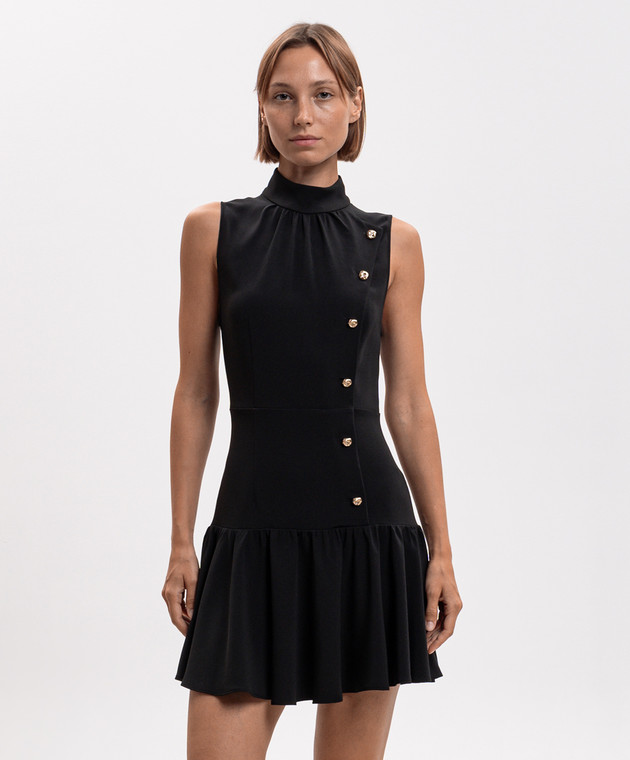 Alessandra Rich Черное платье мини FABX4401F4692 изображение 3