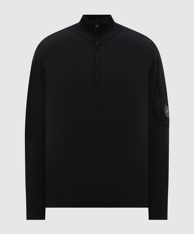 C.P. Company Черный джемпер с шерстью MKN070A005528A