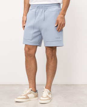 Mackage Голубые шорты Elwood с фактурным логотипом ELWOODR