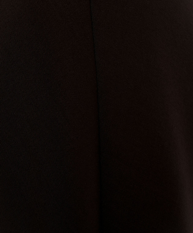 Brunello Cucinelli Коричневая юбка миди с шерстью MB143G3634 изображение 5