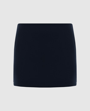 Max Mara Sportmax Синя спідниця міні POGGIO з вовни POGGIO