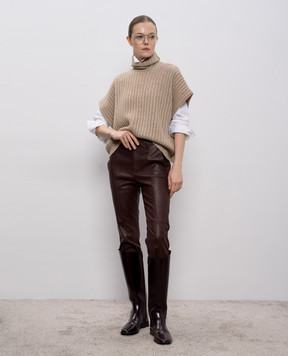 Brunello Cucinelli Бежевий светр з кашеміру M52532703