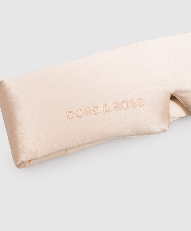 Dore & Rose Детская бежевая маска для сна из шелка DEEPSLEEPMASKKIDS изображение 2