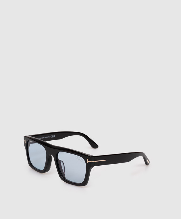 Tom Ford Черные очки Cyrus с монограммой FT1337F изображение 3