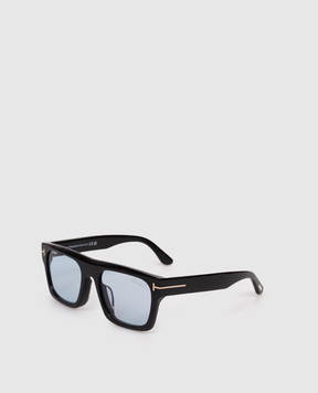 Tom Ford Черные очки Cyrus с монограммой FT1337F