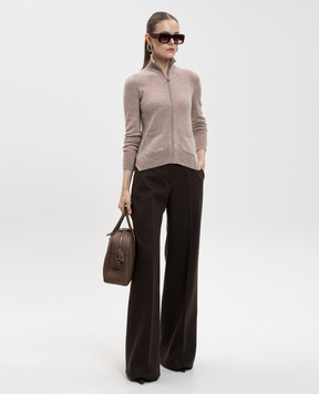 Ermanno Scervino Коричневий кардиган з кашеміру D475N315KCY