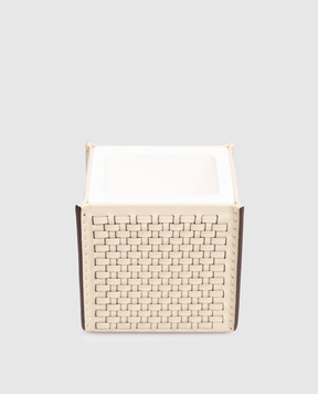 Treesseci Шкіряний набір для ванної кімнати HILTON з дозатора, склянки та підставки HI99AAVGD