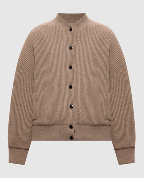 Brunello Cucinelli Бежевий бомбер з кашеміру M12719906P