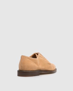 Brunello Cucinelli Коричневі замшеві дербі MZUPAIT654