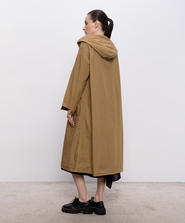 Y`S Yamamoto Коричневий плащ YKC11016 зображення 4